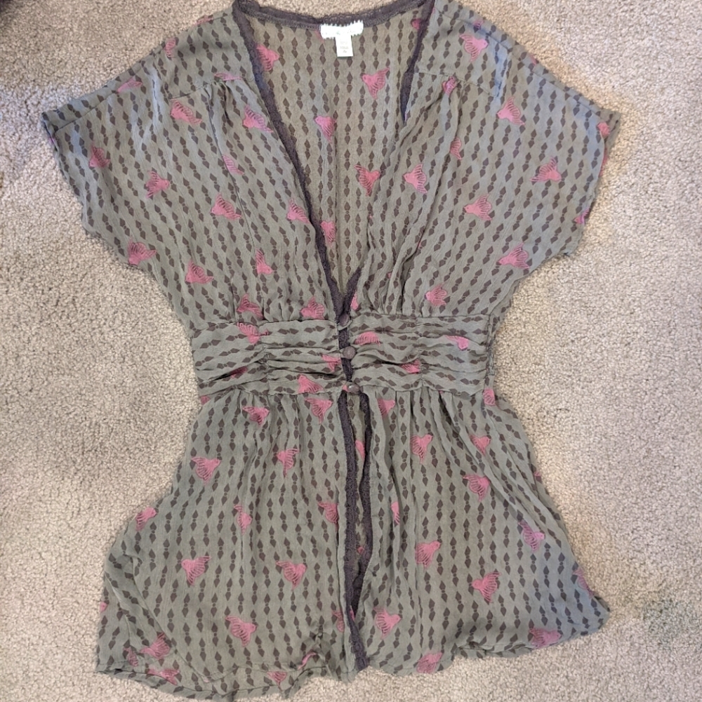 Kimchi & Blue gorgeous gauze top S